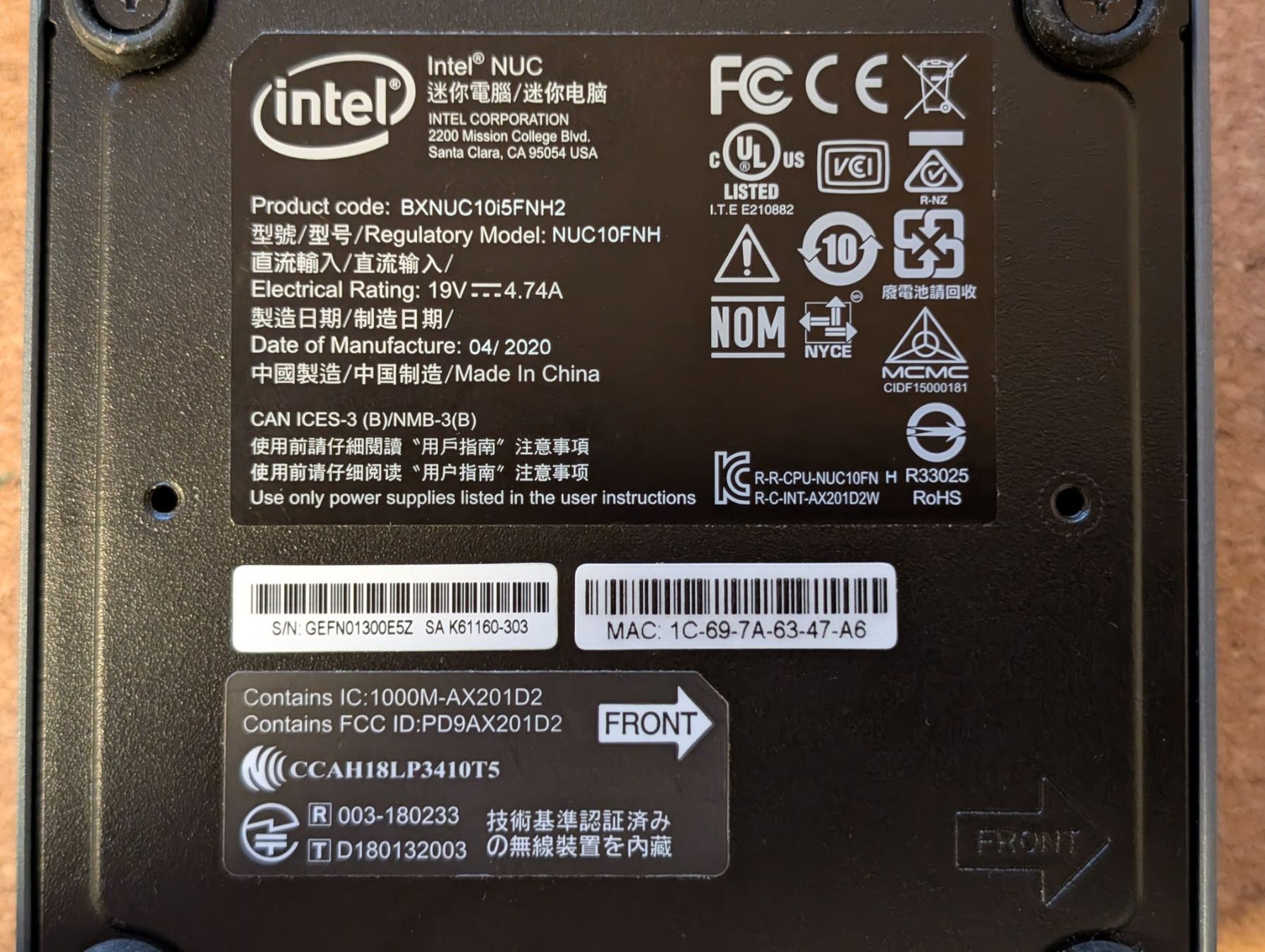 Intel PC: Intel NUC Mini PC kompakter Computer gebrauchter Zustand – Usato da Sarmenstorf venduto da Fasi 5