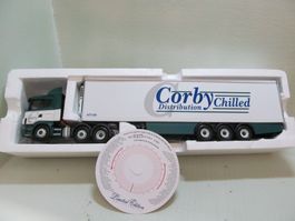 SCANIA  3 + 3 ACHS  KÜHLAUFLIEGER  1:50   CORGI