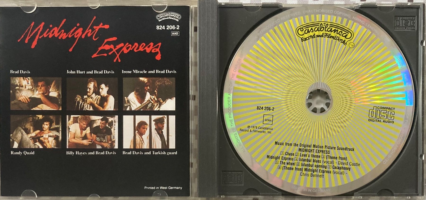CD: MUSIQUE DE FILM / GIORGIO MORODER MIDNIGHT EXPRESS – Usato da Poliez-Pittet venduto da Newtown-Records 2