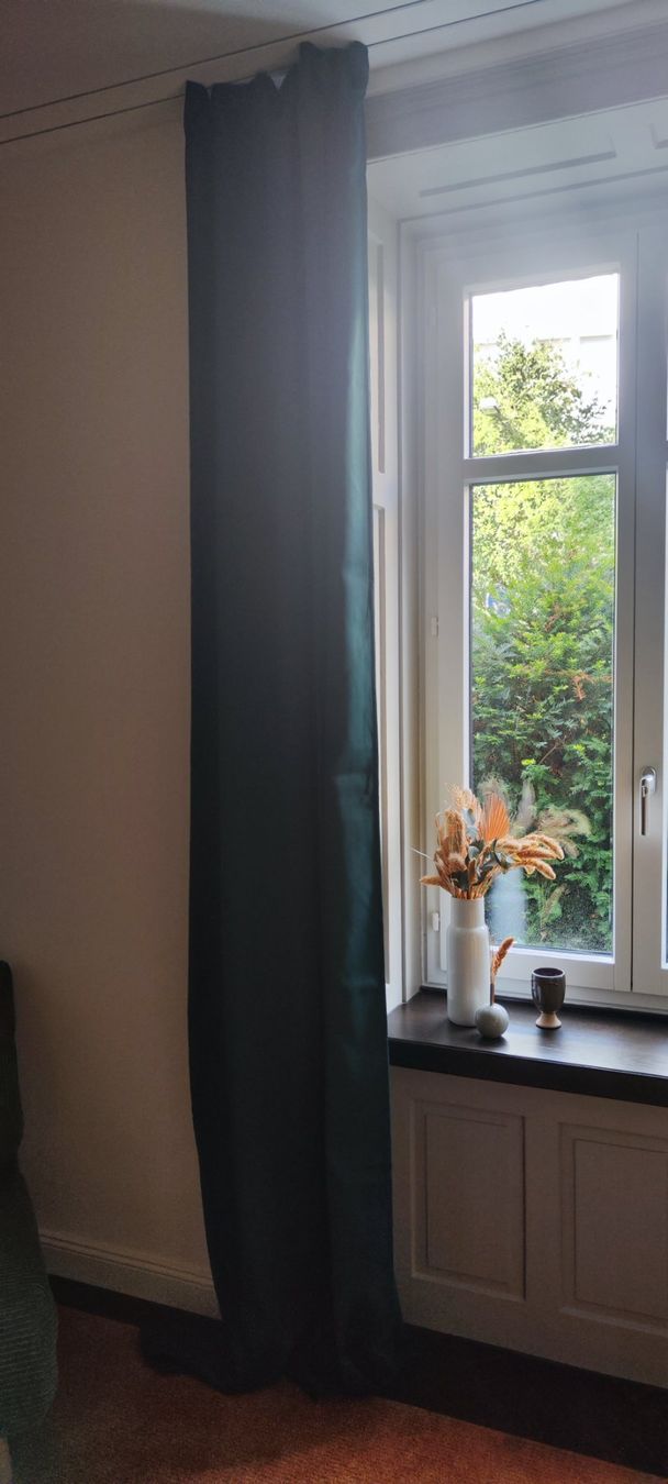 Tende: 4x Vorhang dunkelgrün 295cm lang – Usato da Zürich venduto da C.Zollinger 2