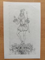 Exlibris Martin E. Philipp MEPH - Original Radierung 1917