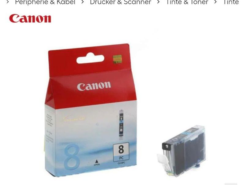 Canon Cartucce per stampanti & toner: Canon Tintenpatrone CLI-8C  Cyan - Original, Neu! – Usato da Zürich venduto da zumGO