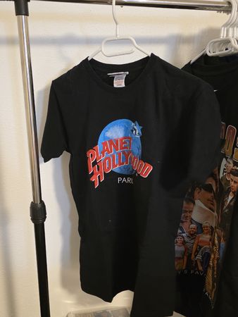 T-shirt noir Planet Hollywood Paris taille S 🚨 1chf