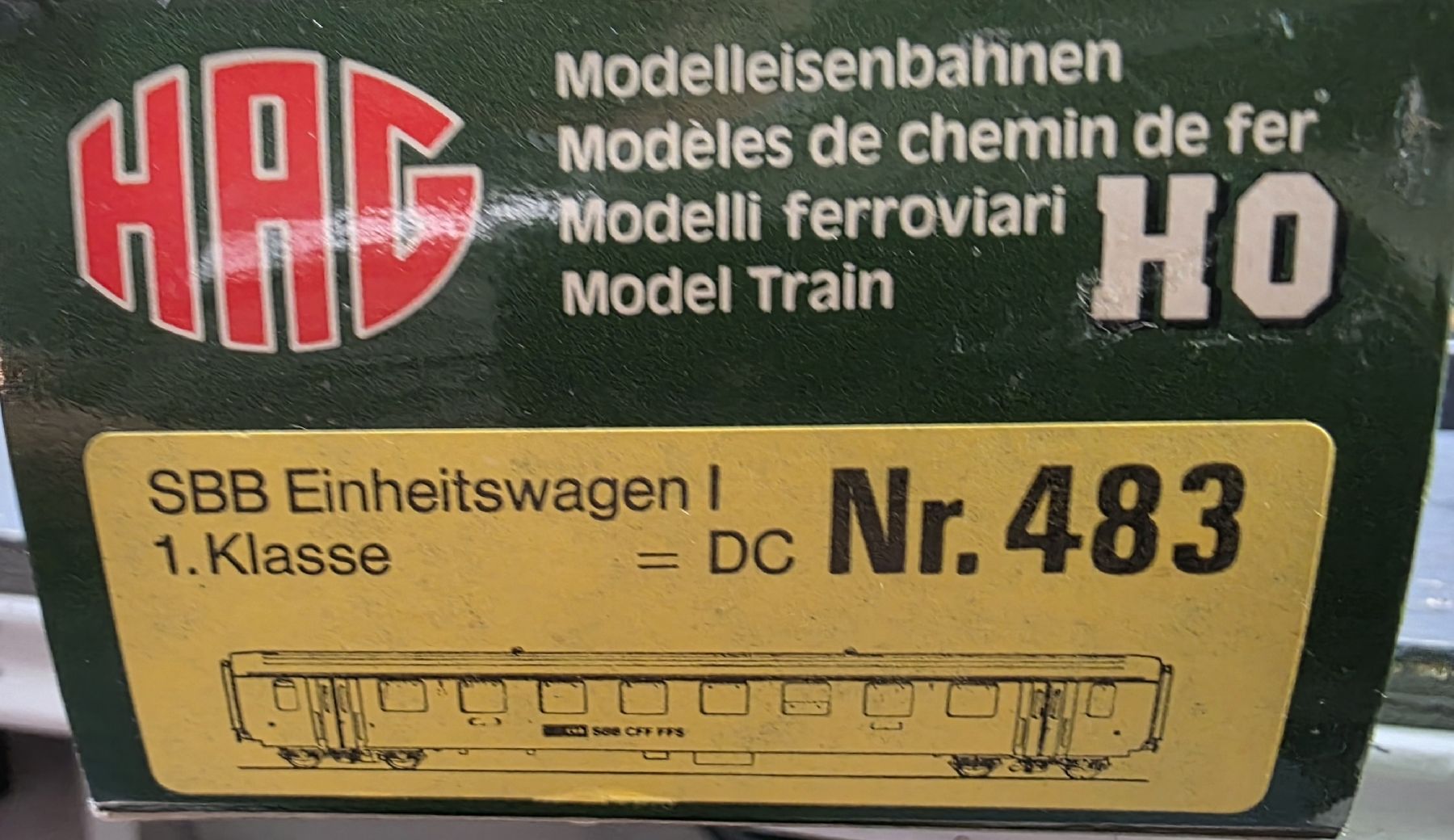 Hag Trains électriques: Hag Nr. 483 SBB EW 1. Klasse DC – D'occasion à Schwarzenburg par hebusch54 2