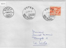 Uster - Werbestempel 7.8.1958