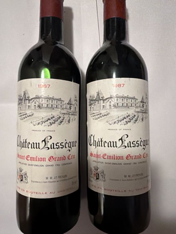Château Lassegue 1987 lot de 2 bouteilles (Neu (gemäss Beschreibung ...