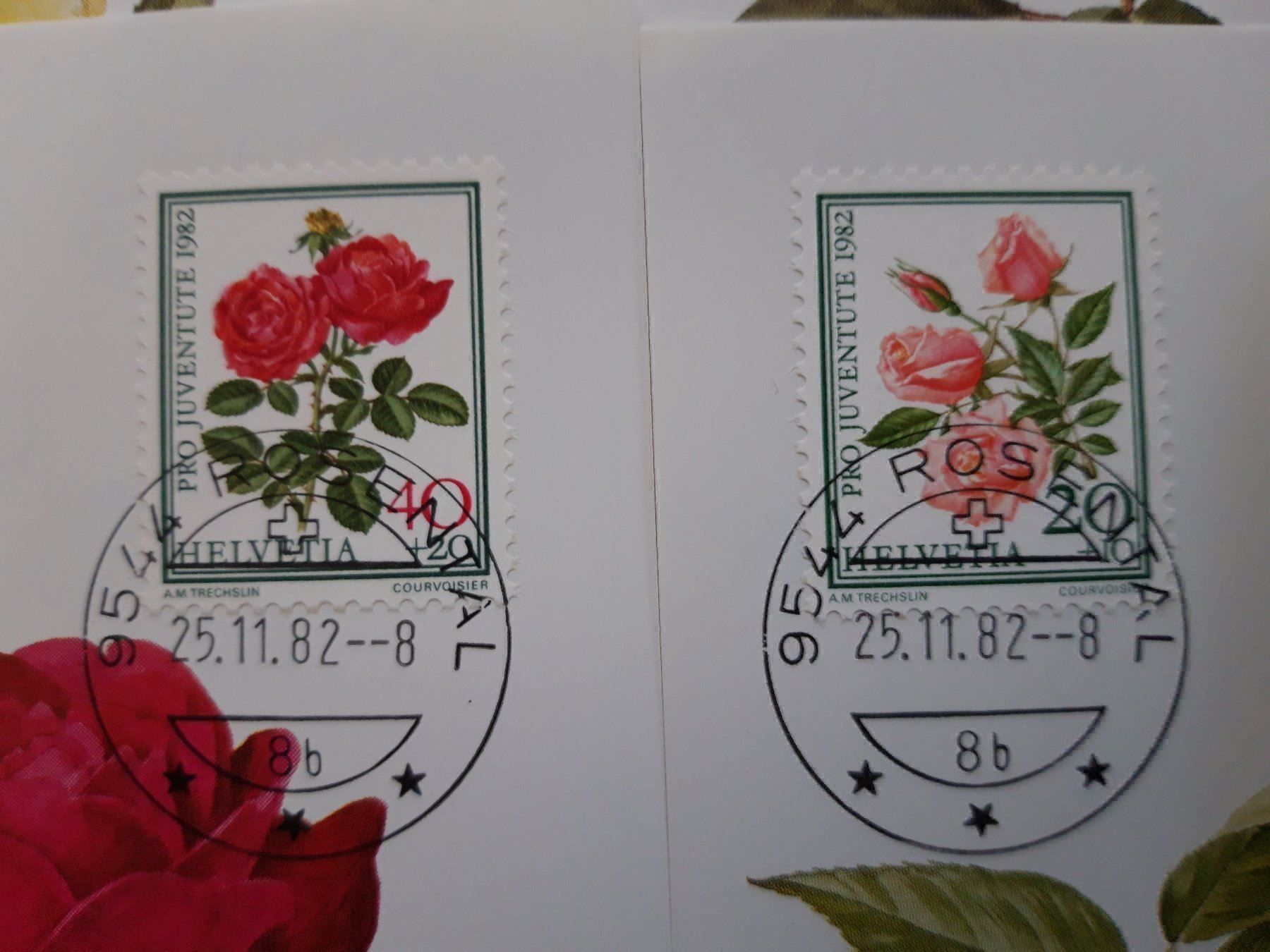 Tutti i francobolli: Kleines Lot Briefmarken Rosen + MK – Usato da Wattenwil venduto da paku48 3