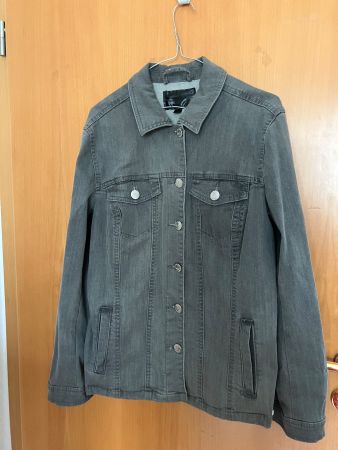 Veste en jean gris, idéale pour la mi-saison - Taille M-L