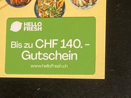 ***Bis zu CHF 140.- Rabatt HelloFresh Gutschein