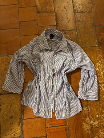 H&M Bluse, gestreift, hellblau, Gr. 40, Damen