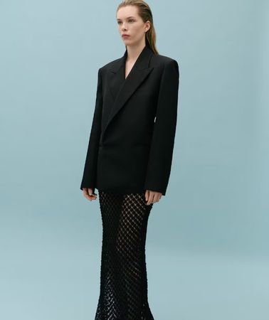 🤩VICTORIA BECKHAM X MANGO ASYMETRISCHER HÄKEL-ROCK NEU