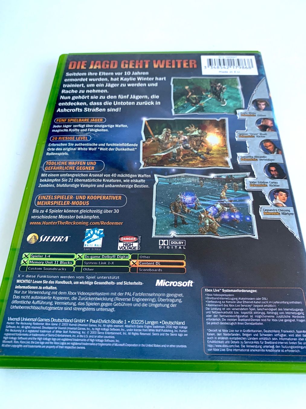 Microsoft Jeux: XBOX: Hunter the Reckoning Redeemer – D'occasion à Kaiseraugst par Marsupower 1