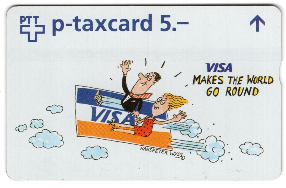 5. VISA, Corner Bank seltene FullFace Firmen Taxcard Kaufen auf Ricardo