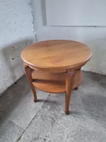 Wunderschöner, runder Beistelltisch Eiche