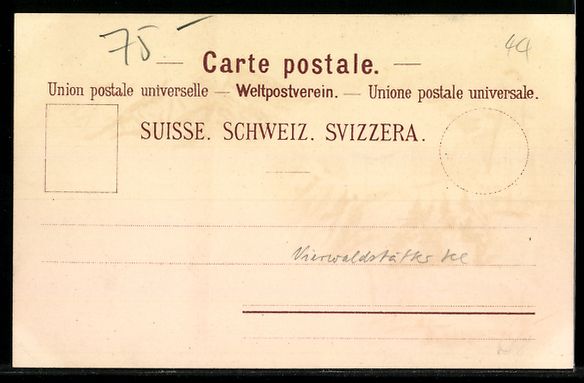 Ansichtskarten: Litho Stanserhorn, Hotel mit Gebirgspano – Gebraucht aus Berlin von bartko-reher 1