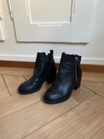 TOPSHOP - Leder Stiefelette schwarz 36