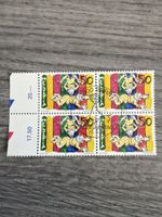 Briefmarken Serie Clown 4 Stück Ausgabe 2000 guter Zustand