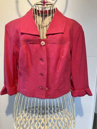 Kurzjacke Godey pink mit Knopfverschluss *Preissenkung*