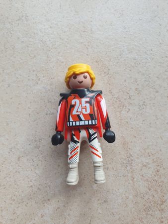 Playmobil Figur Motorrad Fahrer