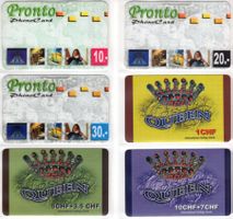 Pronto / QUEEN - 2 seltene Prepaid Telefonkarten Serien