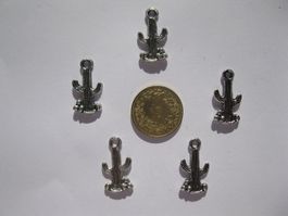 10 Anhänger metall, Kaktus