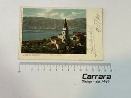 Postkarten Tessin Ticino Lago Lugano Bissone e Melide 1904