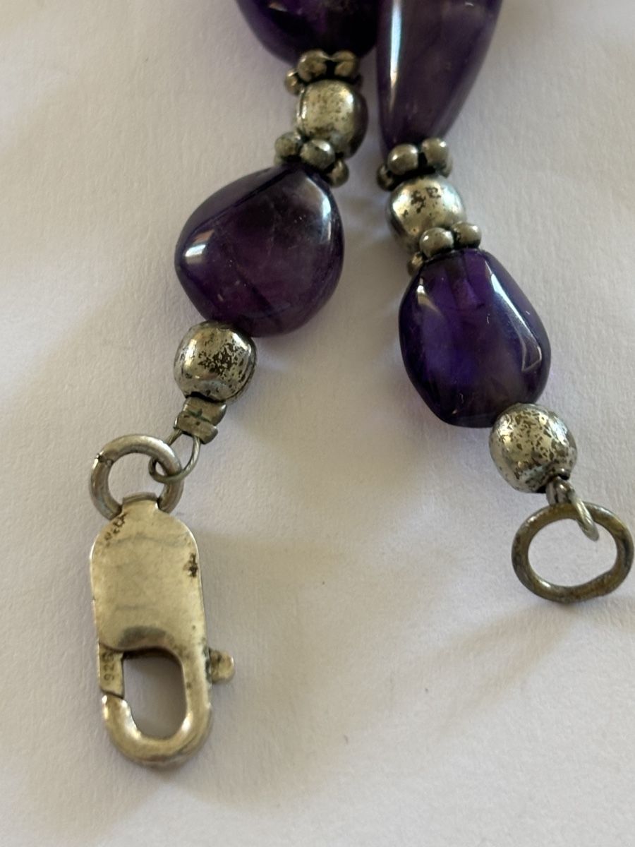 Catenine: Kette Amethyst Silber 925 – Usato da Langnau am Albis venduto da flusspflege 1