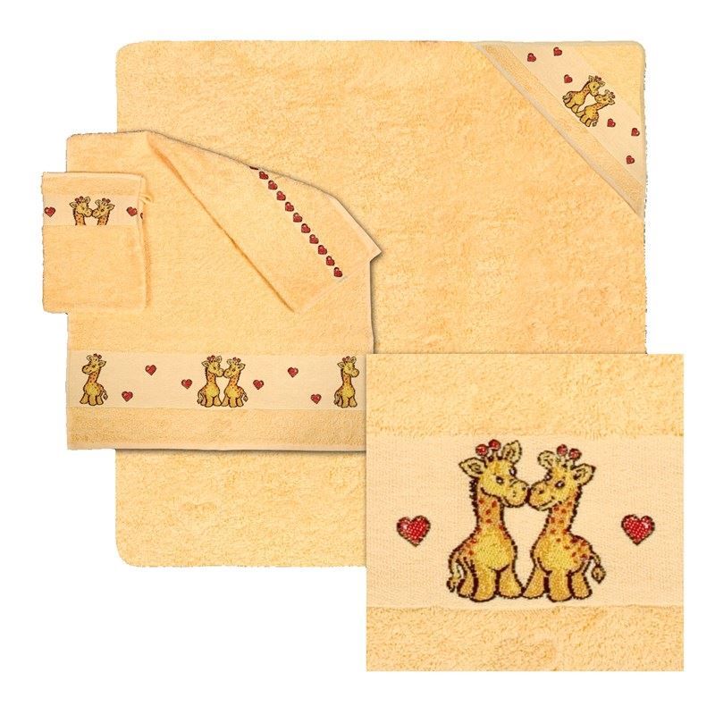 Teli da bagno: Giraffe BOBO Badetuch 100x100cm – Nuovo e nell'imballaggio originale da Wettingen venduto da Swala