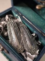 26 g - 925 Silber Einzigartig Vintage Boho Filigran-Ohrringe