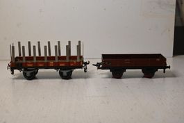 Buco SBB Güter- und Rungenwagen Spur 0