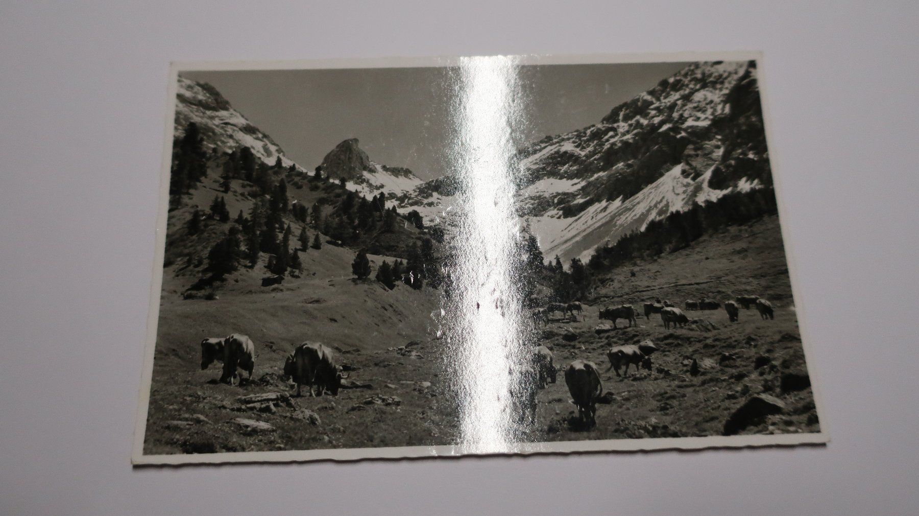 Cartoline postali: Inneralp bei Davos - Monstein mit Krummhörnli  1958 – Usato da Cormoret venduto da Pascalll2001 1