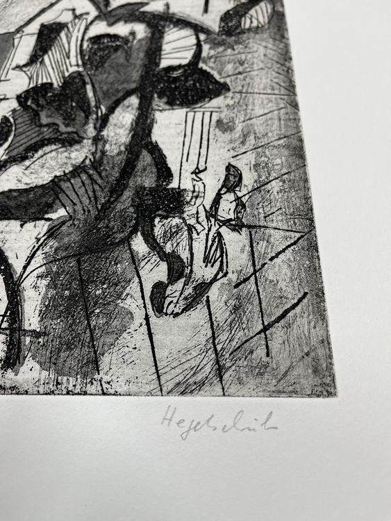 Arts picturaux & lithographies: Max Hegetschweiler RADIERUNG SIGNIERT NUMMERIERT – D'occasion à Gersau par grafik-kunst 1