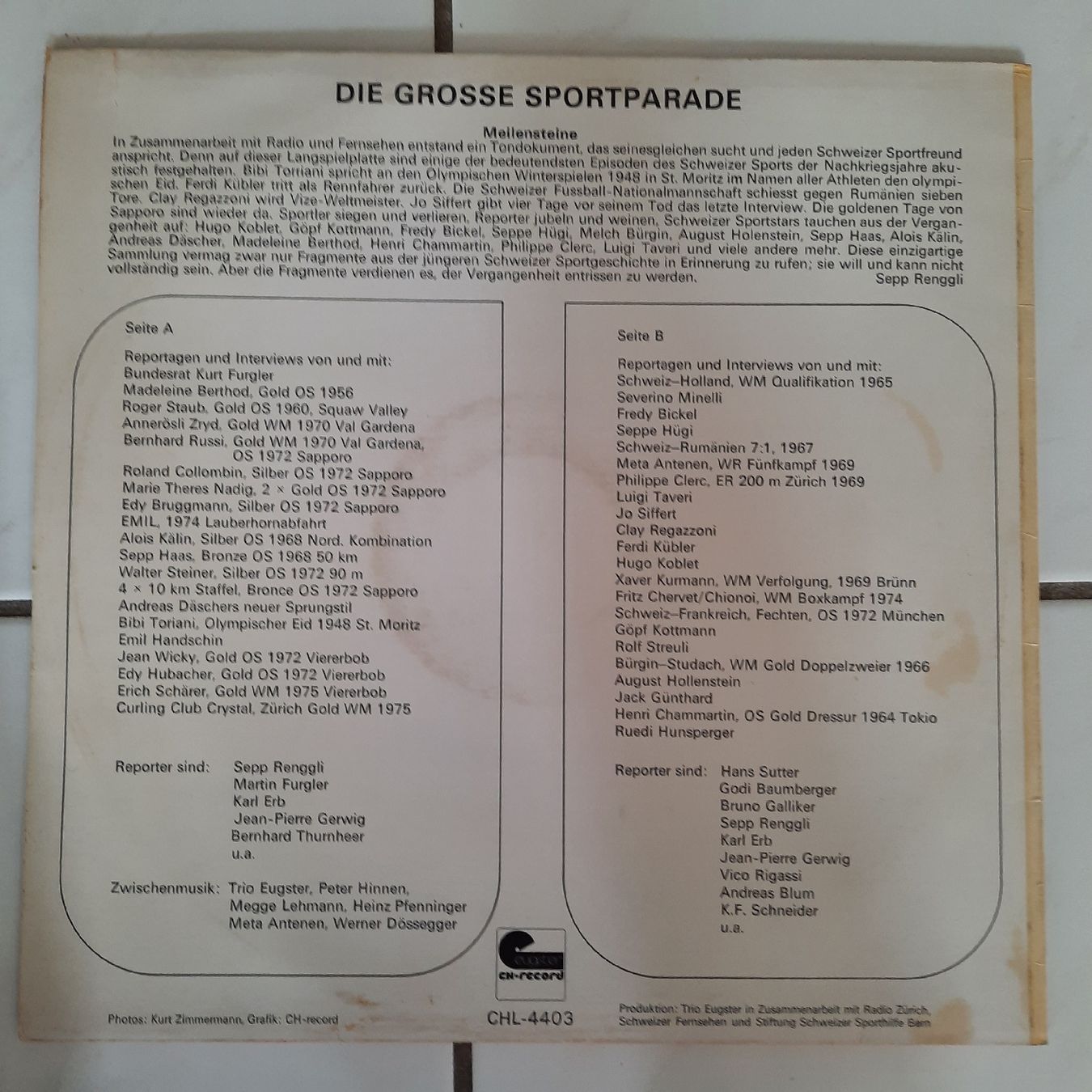 Dischi in vinile: Schweizer Sporterfolge – Usato da olten venduto da Laterne50 1