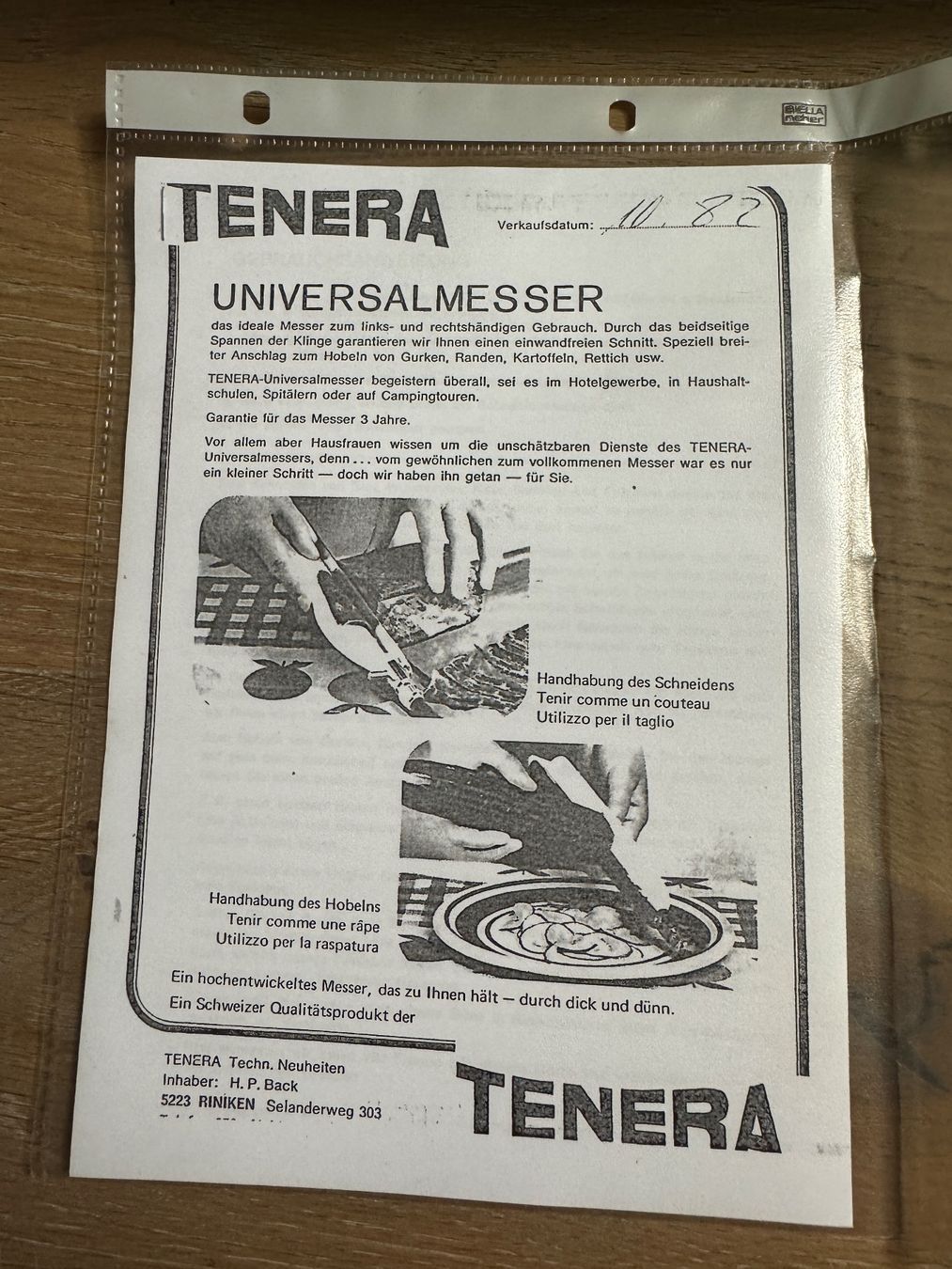 Coltelli da cucina: 80er Jahre Messer Universalmesser - TENERA – Usato da Rothrist venduto da Luckywinner 8