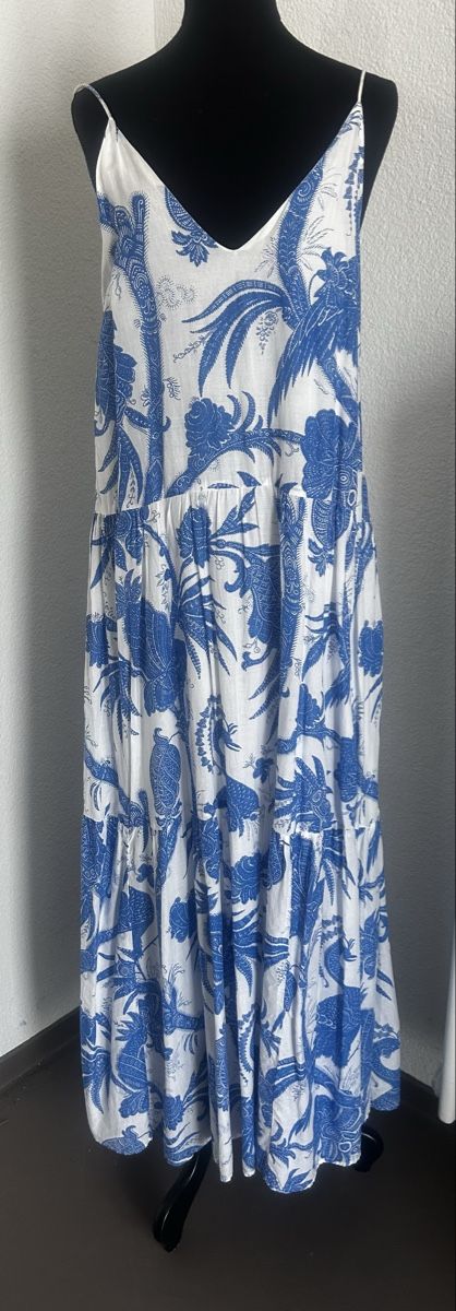 Vestiti: Sommerkleid gr m weiss blau – Usato da Siebnen venduto da fulli2