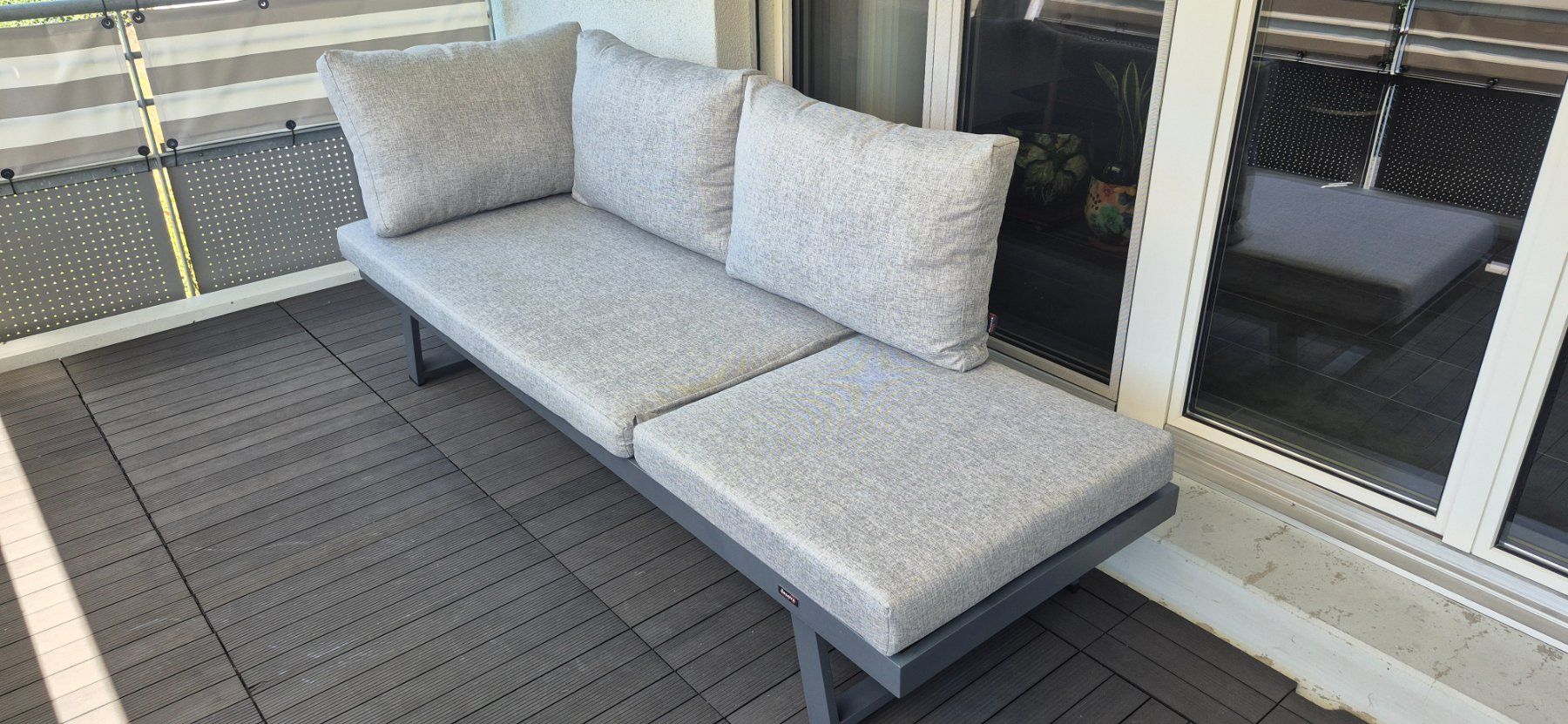 Sedie a sdraio: Denova, LIVING Aluminium Multifunktionslounge – Usato da Dornach venduto da Signs0 1