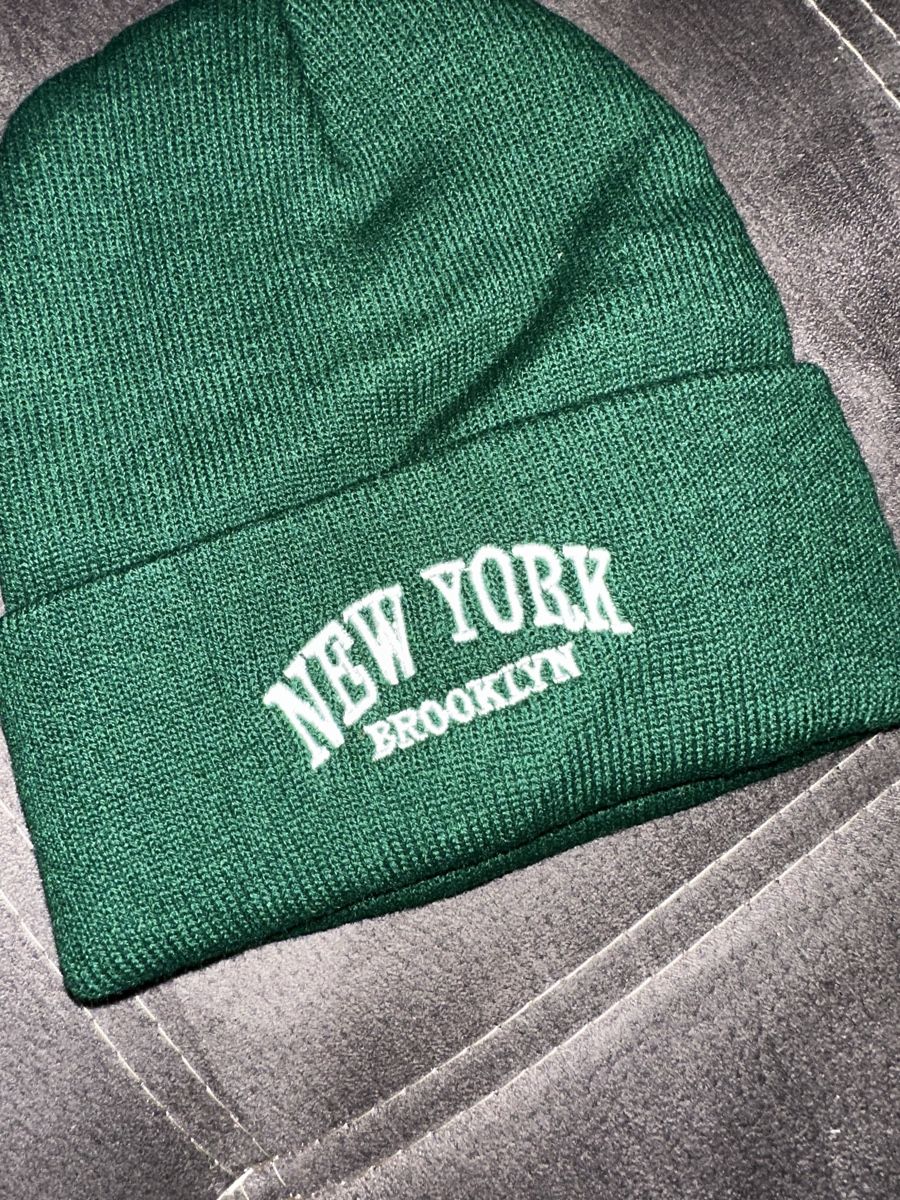 Hüte, Mützen & Caps: Beanie grün, New York Brooklyn – Neu (gemäss Beschreibung) aus Siebnen von luana_cataleya 3