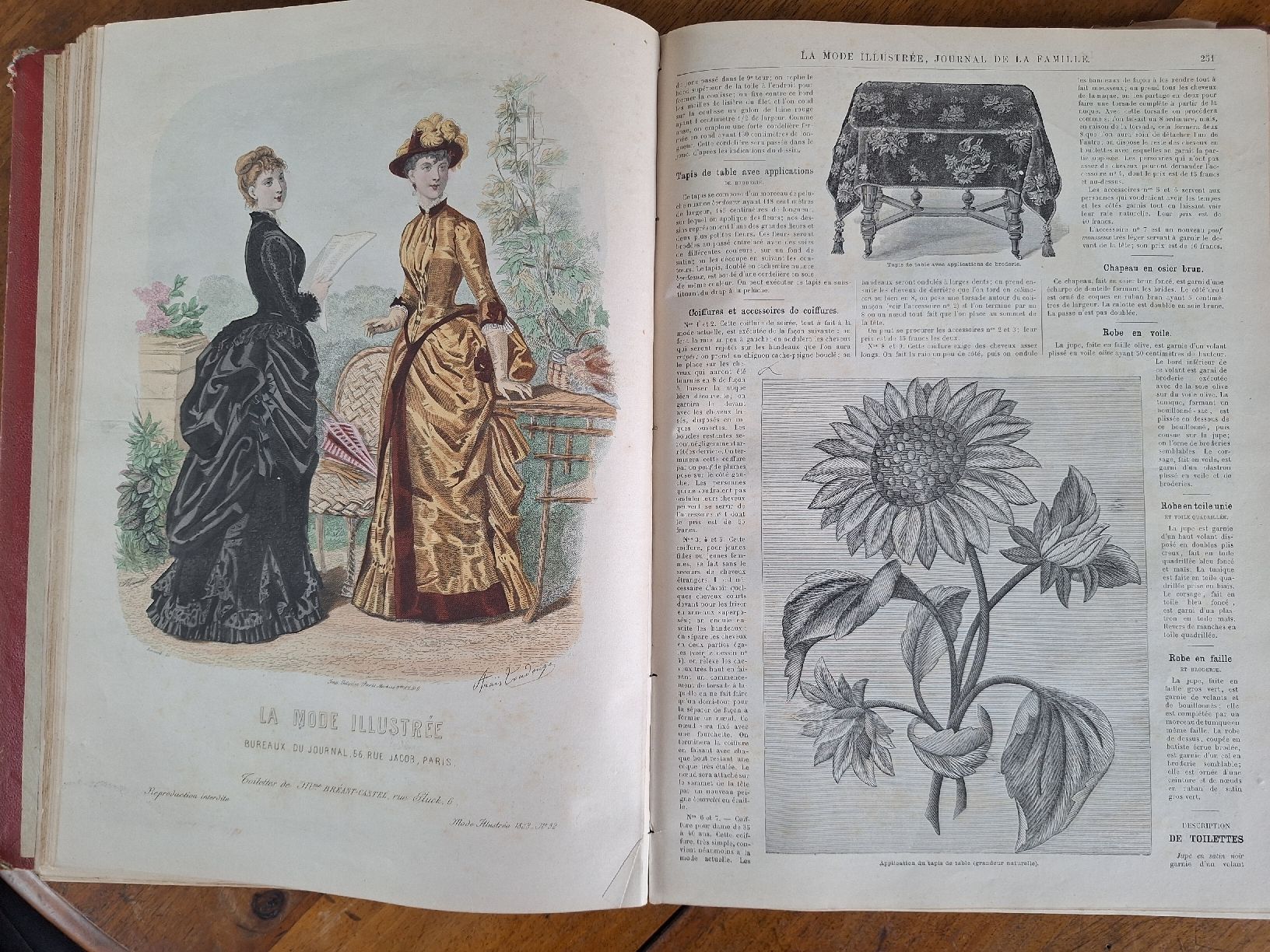 Livres: LA MODE ILLUSTREE  1883 – D'occasion à Bevaix par bohrap 3