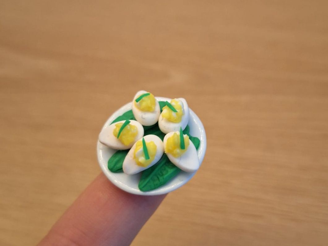Case e mobili per bambole: Handmade Gefüllte Eier – Nuovo (secondo la descrizione) da Zürich venduto da HandmadeTinyFood 2