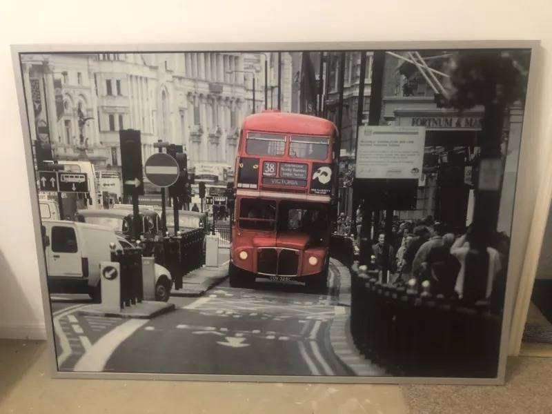 Ikea Vilshult London Bus Picture with Frame 140x100 cm Kaufen auf Ricardo