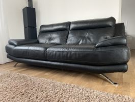 2 Stück Echtleder Sofa 