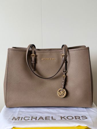 Michael Kors LG EW Tote Bag "Jet Set" 30T3GTVT7L DUNE, neu