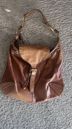 Yves Saint Laurent Rive Gauche Vintage Leder-Hobo-Bag