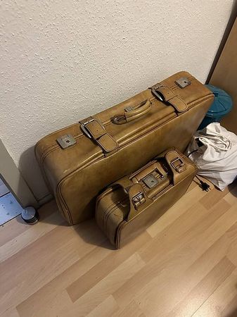 Vintage Koffer-Set "Henco" | Retro Oldtimer-Gepäck / Deko