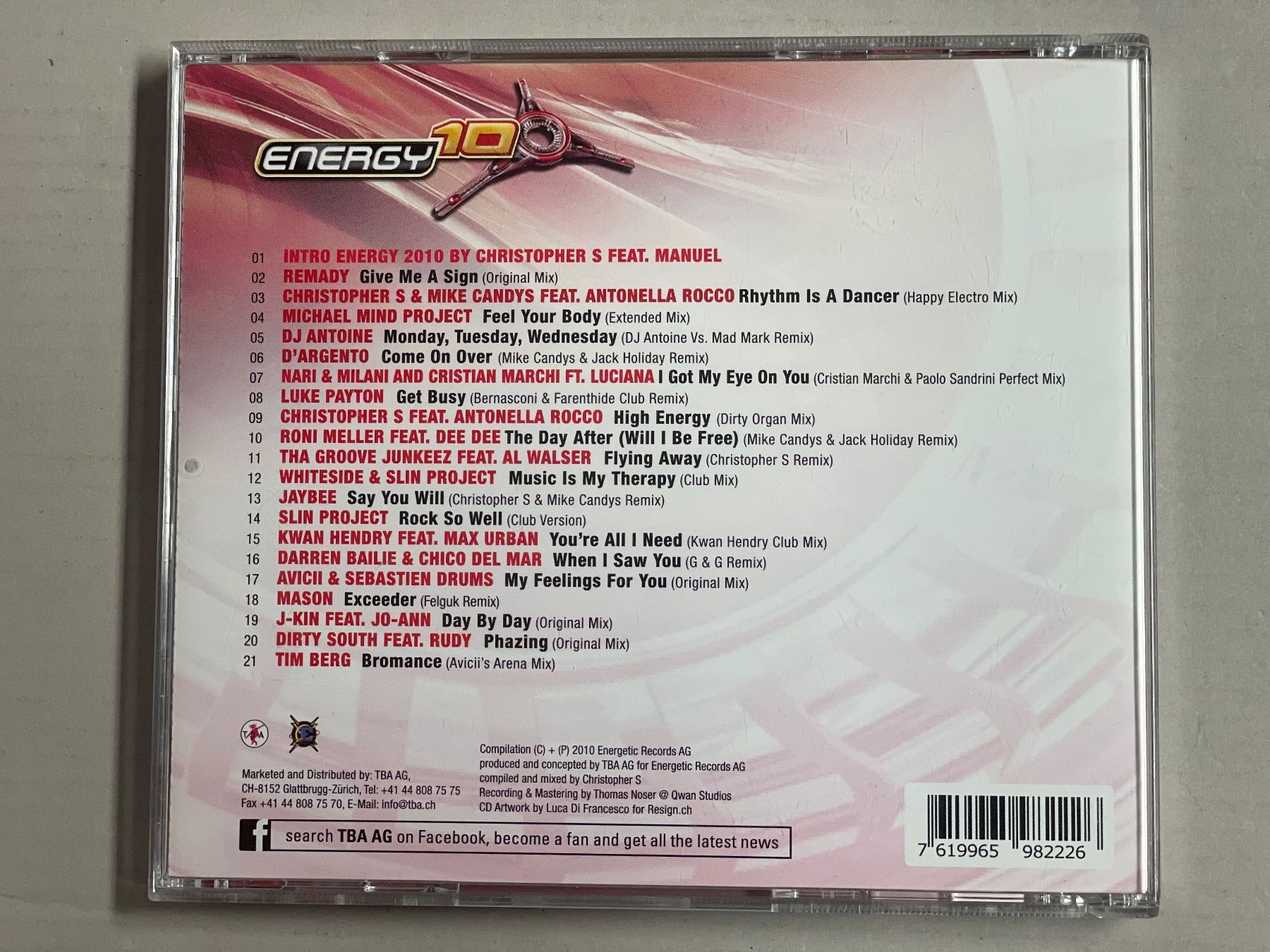 CD: Energy-Christopher S – Usato da Muri b. Bern venduto da AdidasCollector 1