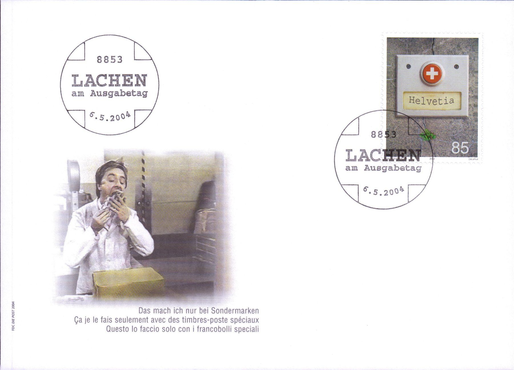 Alle Briefmarken: 2004 FDC Ferien - Olympiade - Ding Dong    KW 15.80 – Gebraucht aus Eggersriet von stamp303 2