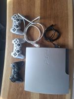 Sony PlayStation 3 Konsole mit 3 Controllern Silber