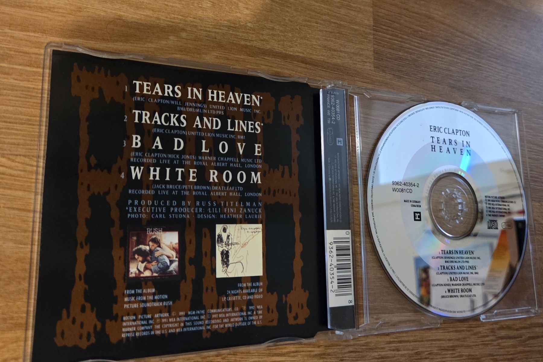 CD: Eric clapton tears in heaven Maxi Single  – Usato da Winterthur venduto da raymen74 3