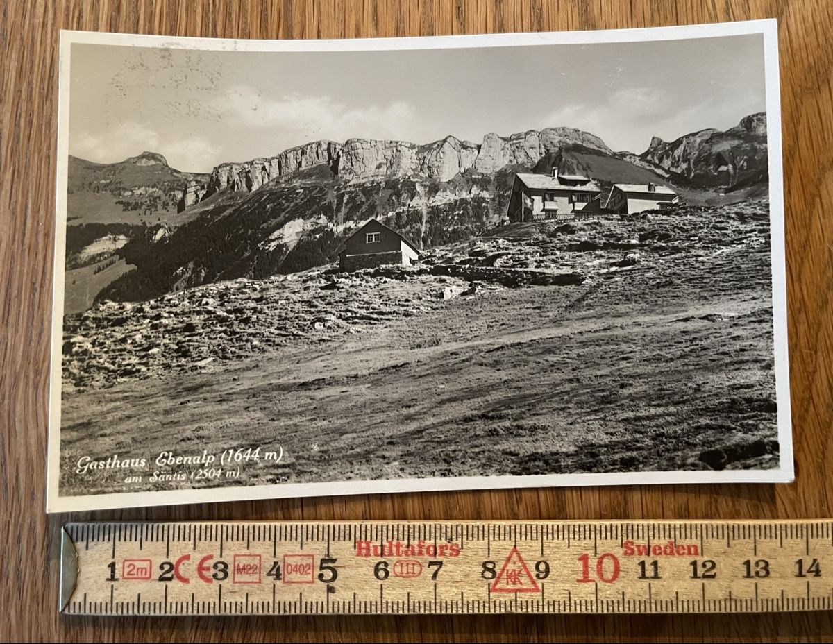 Cartoline postali: Antike Ansichtskarte Ebenalp Appenzeller – Usato da Waldstatt venduto da Cremschnitte