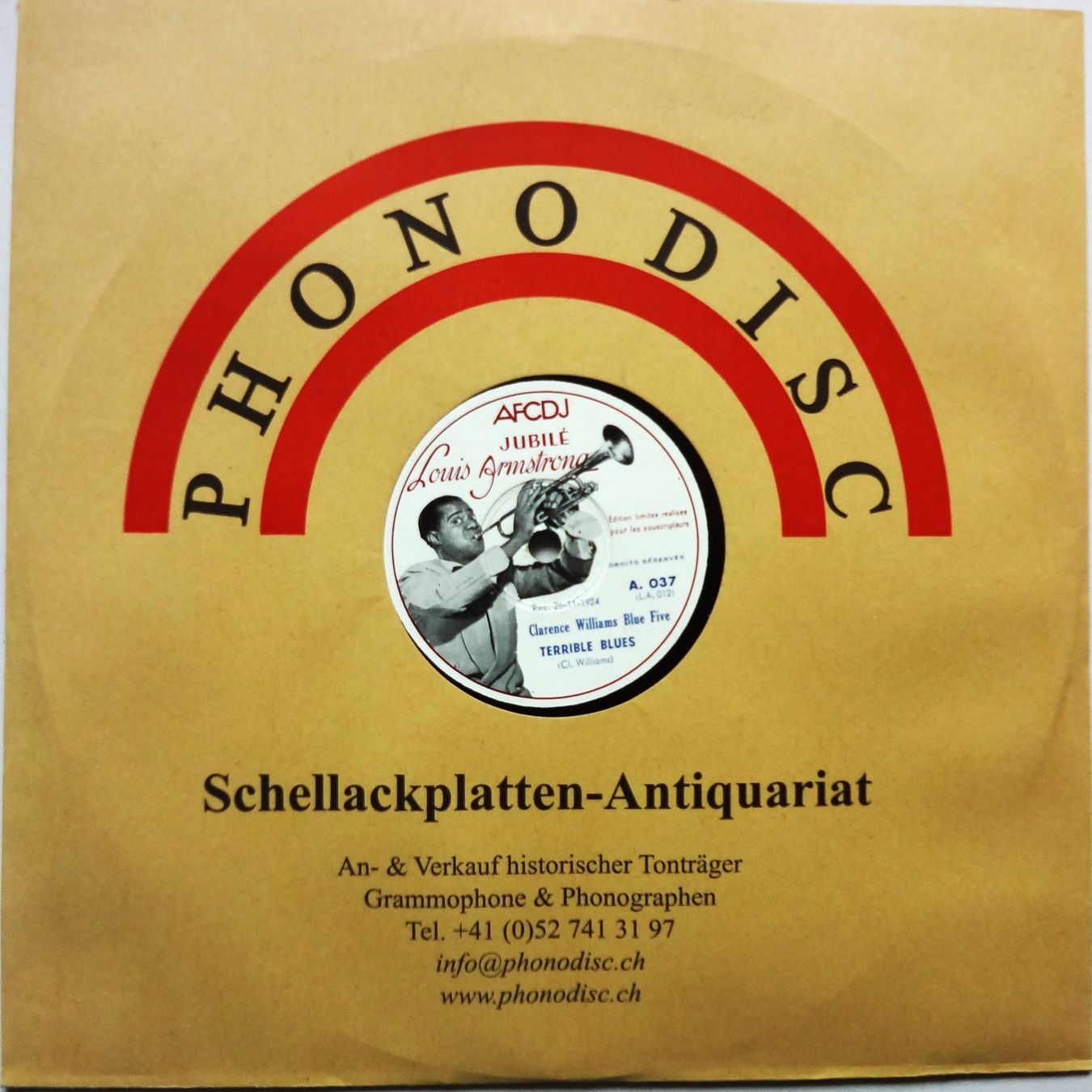 Dischi in vinile: Seltene Schellackplatte mit Louis Armstrong – Usato da Hemishofen venduto da Phonomandy